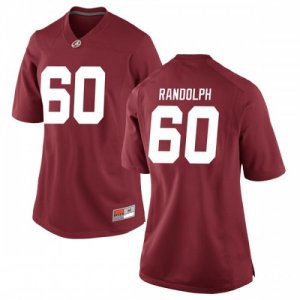 Women's Alabama Crimson Tide #60 Kendall Randolph Crimson Replica NCAA College Football Jersey 2403VDUS5